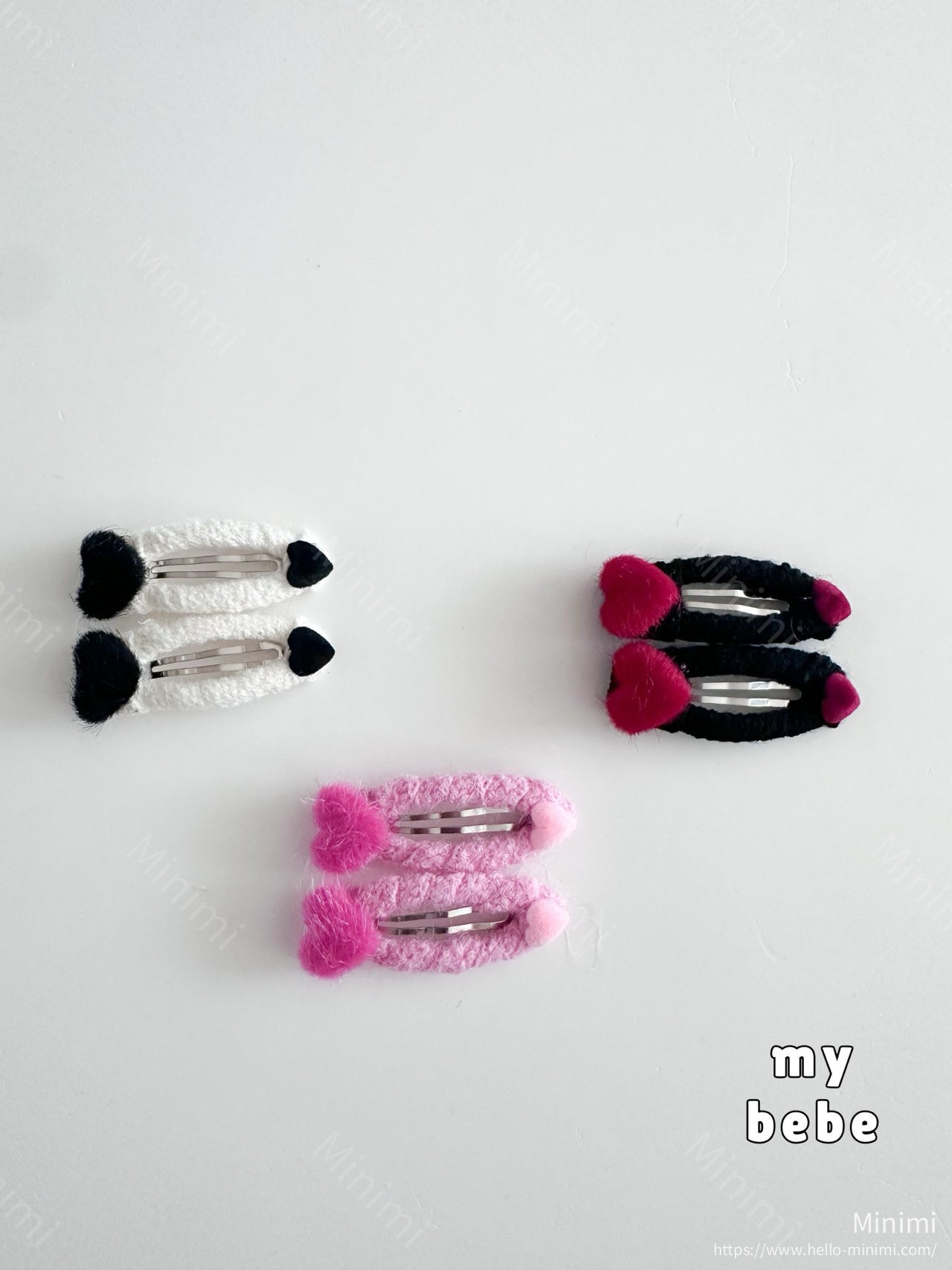 my_bébé Winter Heart Hairpin Set 細節圖 1