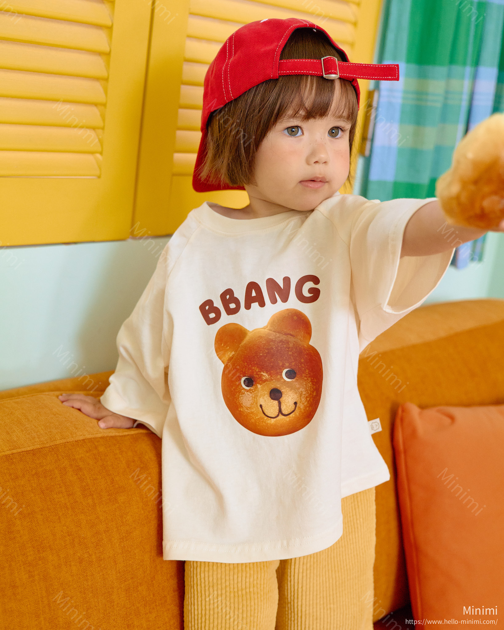 oott bebe Bread Raglan T-shirt (Kids) 細節圖 17
