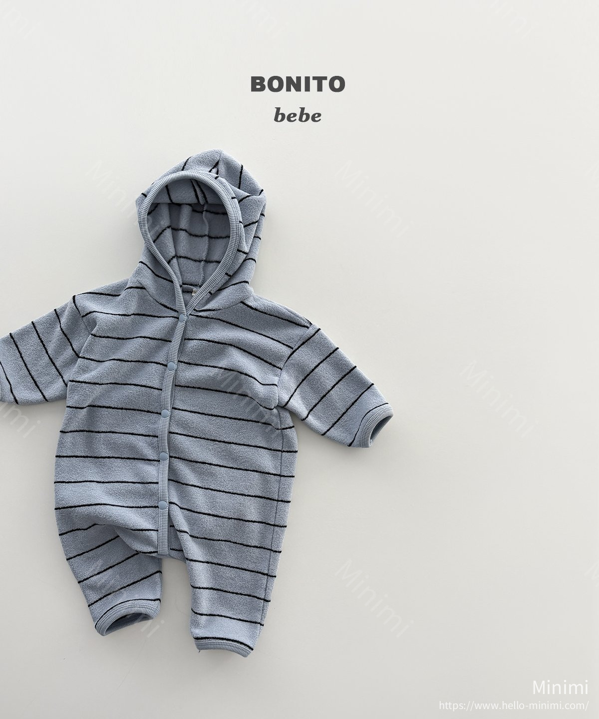 BONITO Stripe Terry Hood Suit 細節圖 4