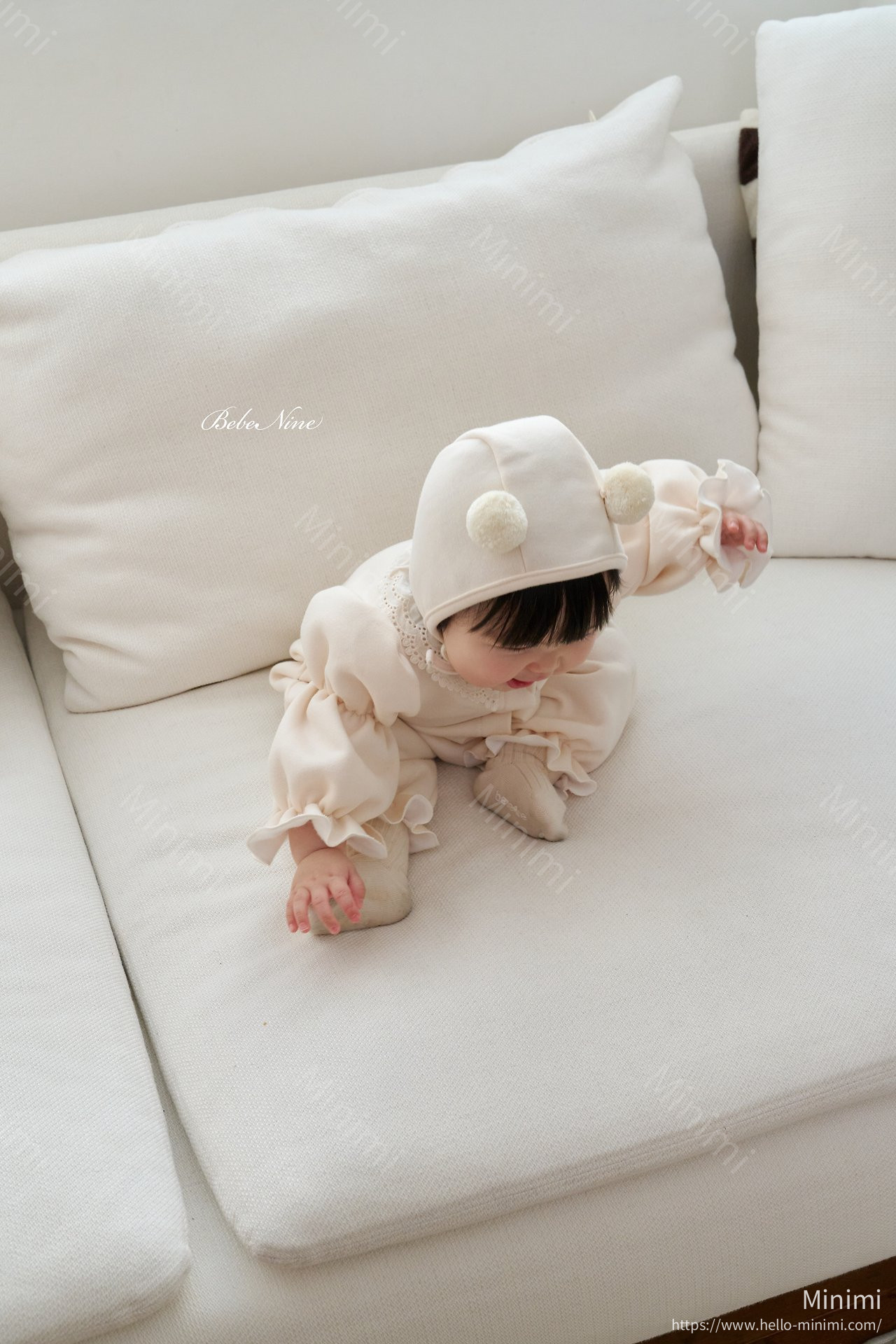 bebe nine Puff Lace Bonnet 細節圖 14