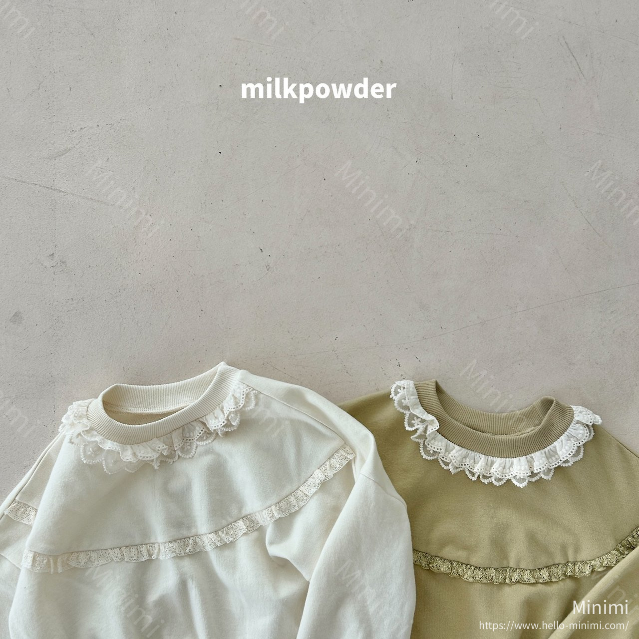 milkpowder Olive Sweatshirt 細節圖 3