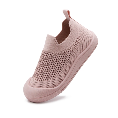 [Koongs Koongs] Airy Wave Mesh Aqua Slip-on (Dusty Rose)