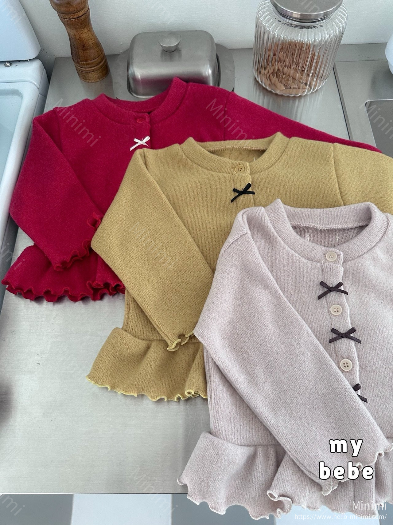my_bébé Winter Frill Ribbon Cardigan 細節圖 17