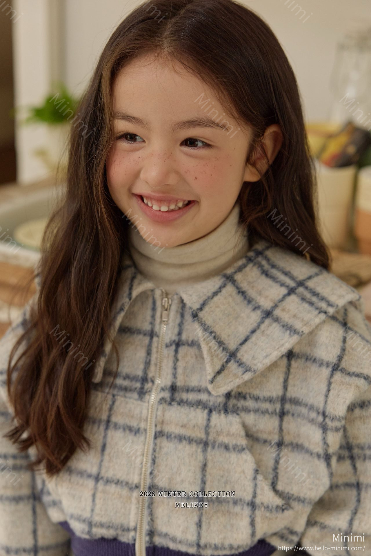 Melikey Wool Check Zip-up 細節圖 2