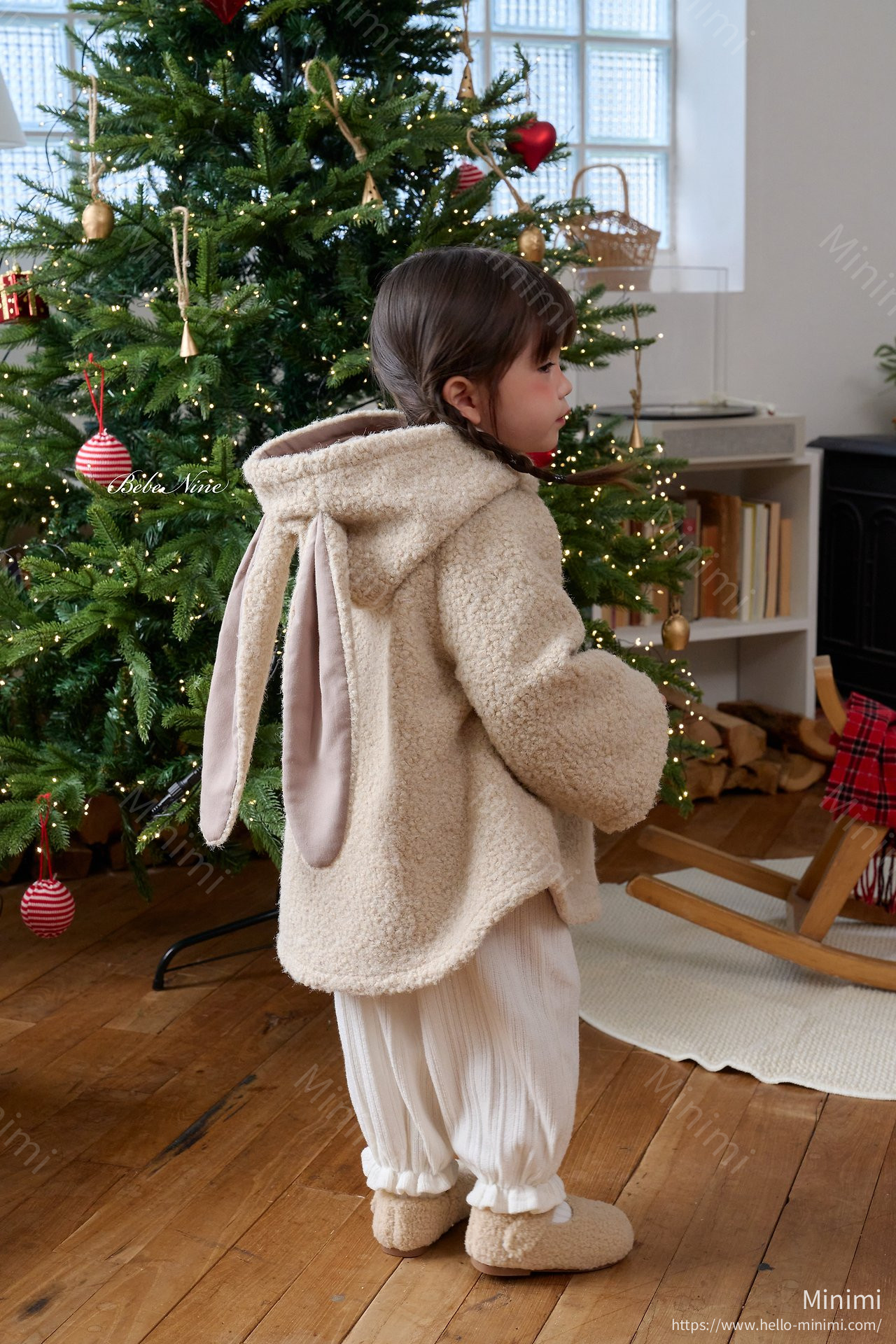 bebe nine Rabbit Cape Coat 韓國童裝現貨