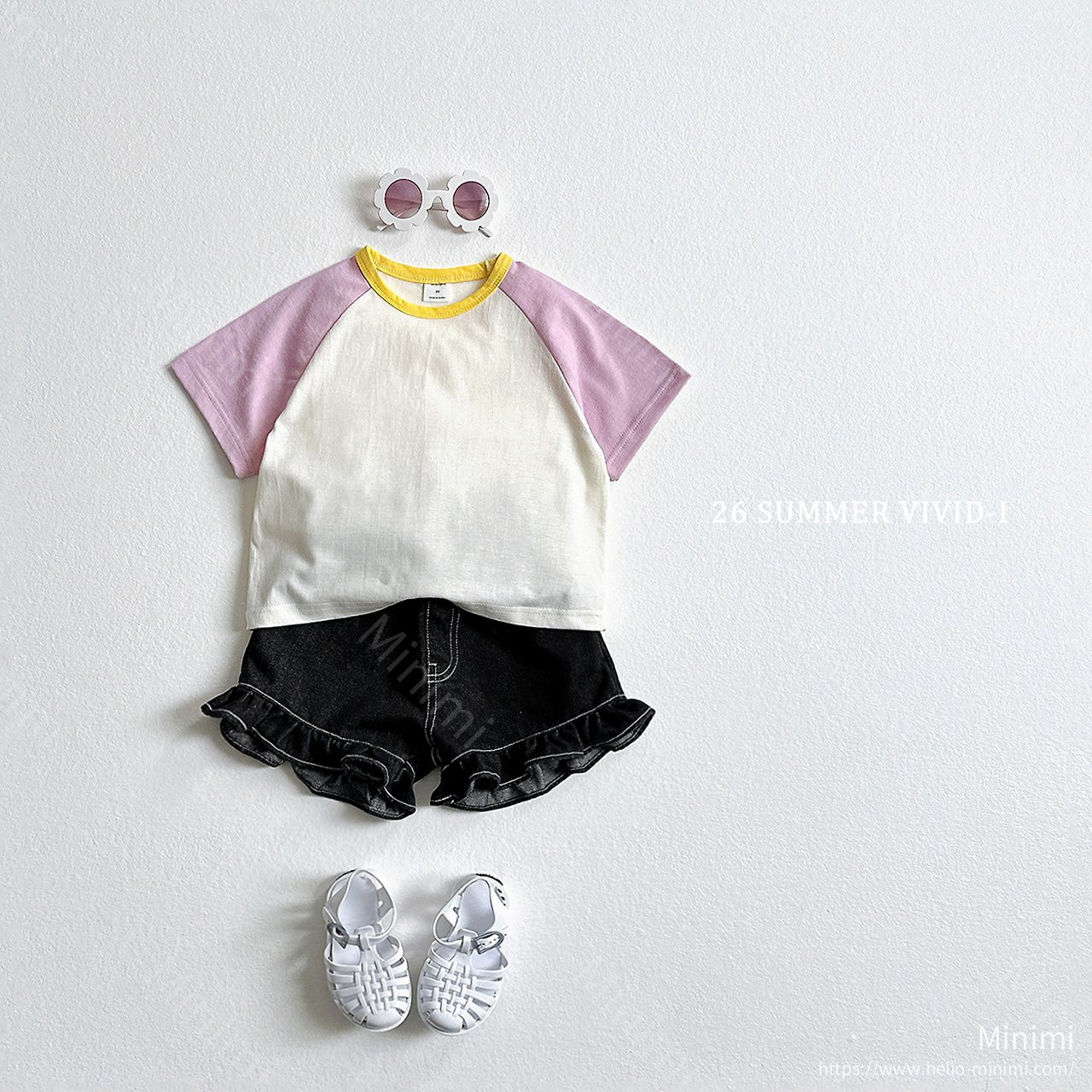 VIVID-I Ruffle Non-fade Denim Shorts 細節圖 11