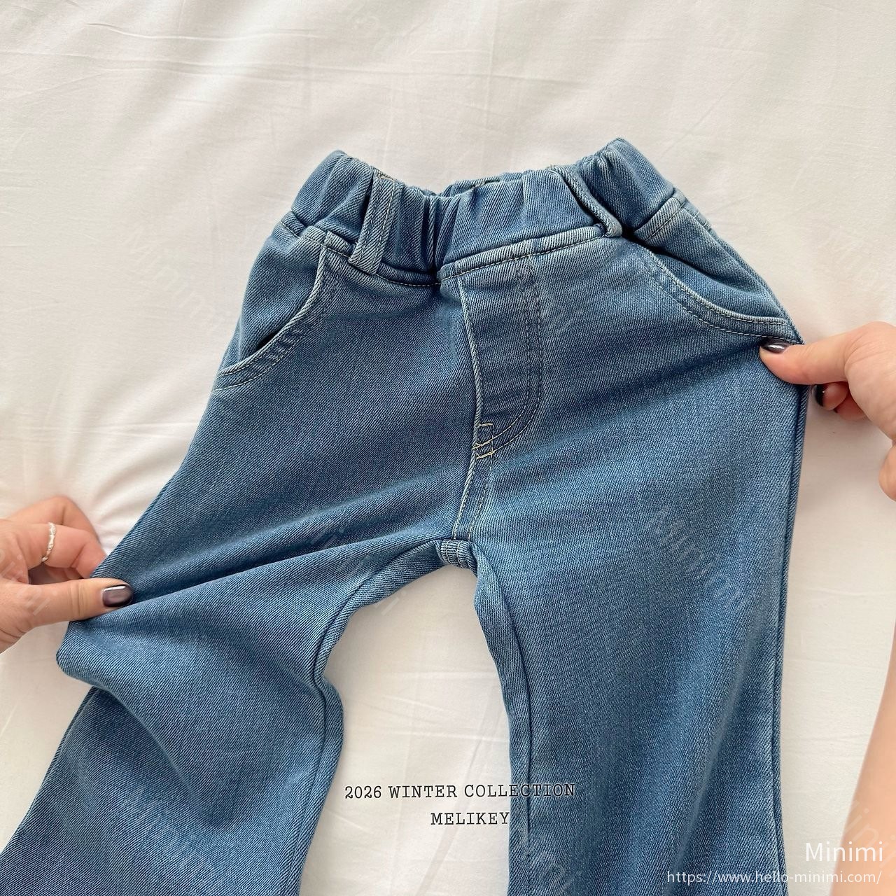Melikey Wool Denim Heart Bootcut 細節圖 24