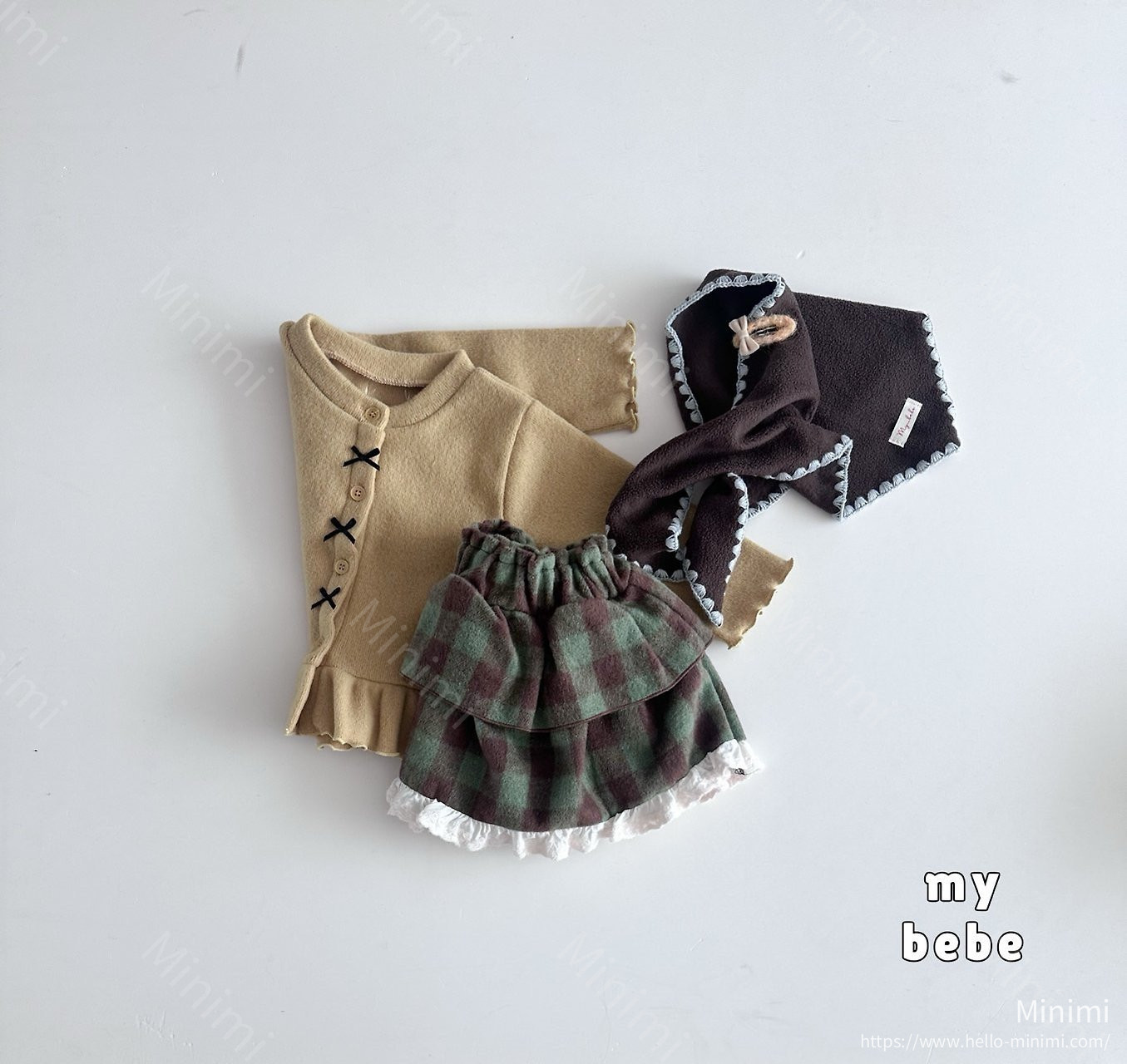 my_bébé Check Tiered Skirt 細節圖 12