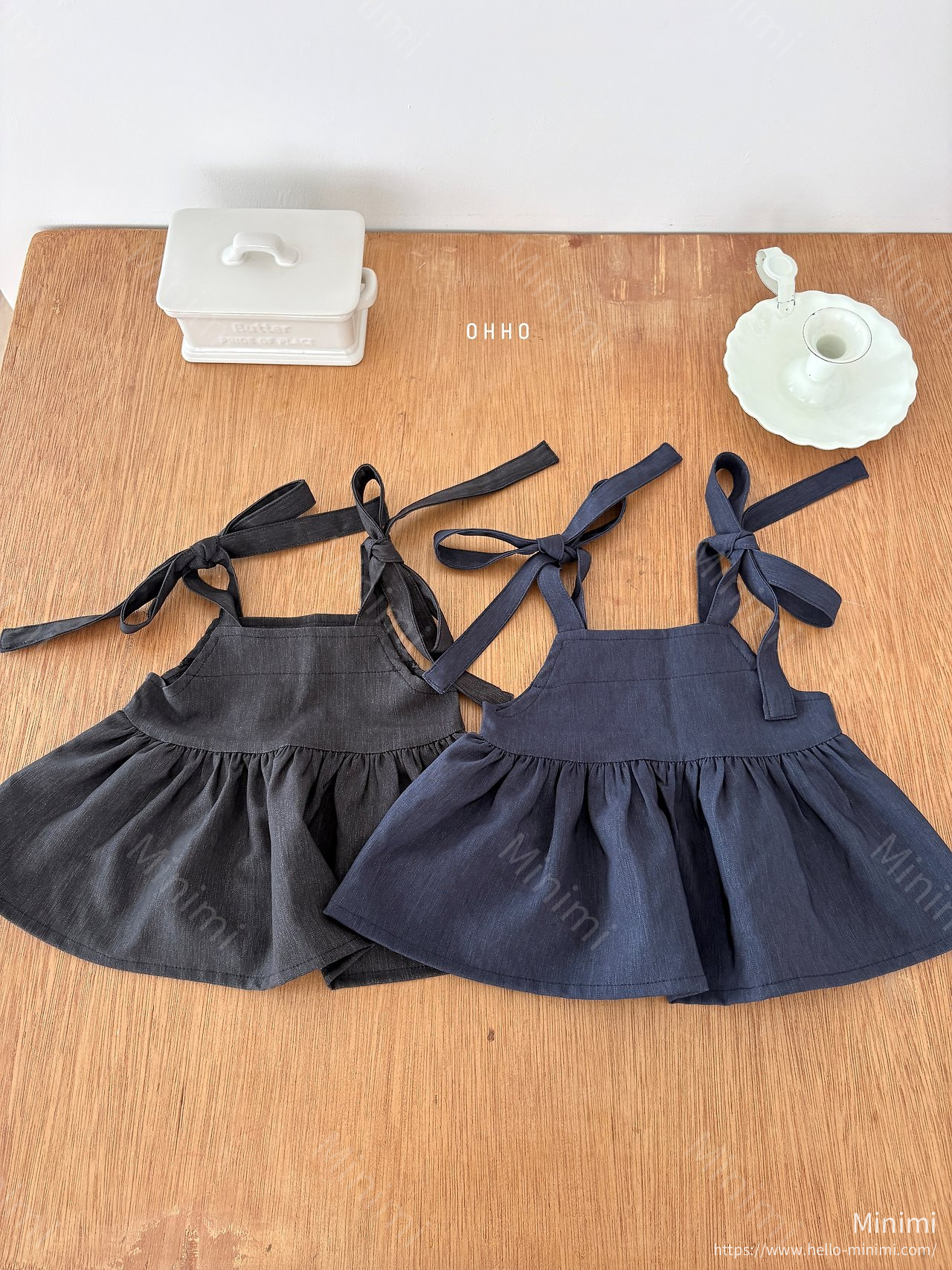 OHHO Soft Denim Strap Blouse 細節圖 5