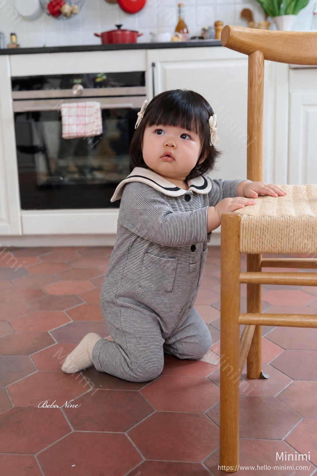 bebe nine Striped Sailor Romper 細節圖 14