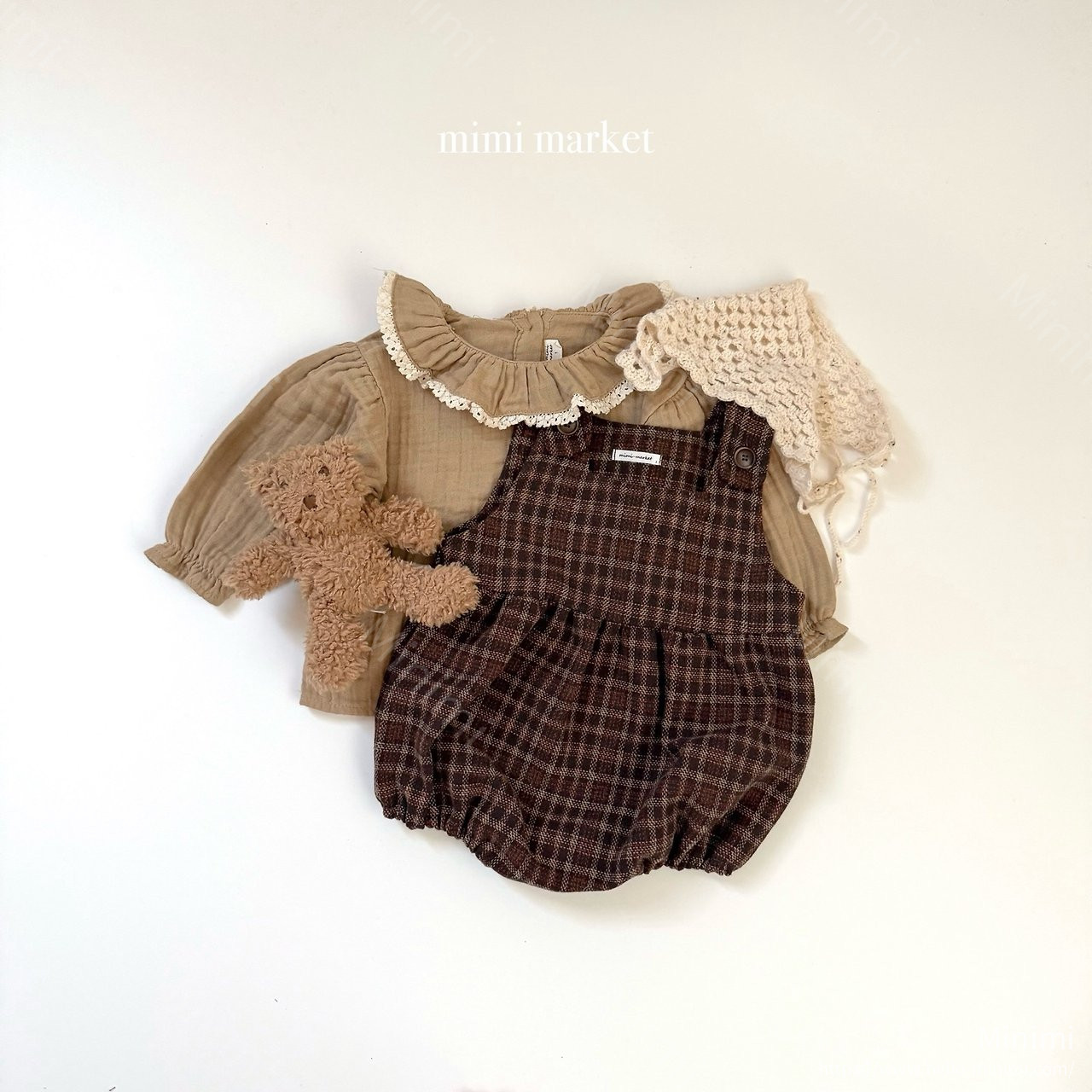 mimi-market Fury Collar Blouse 細節圖 1