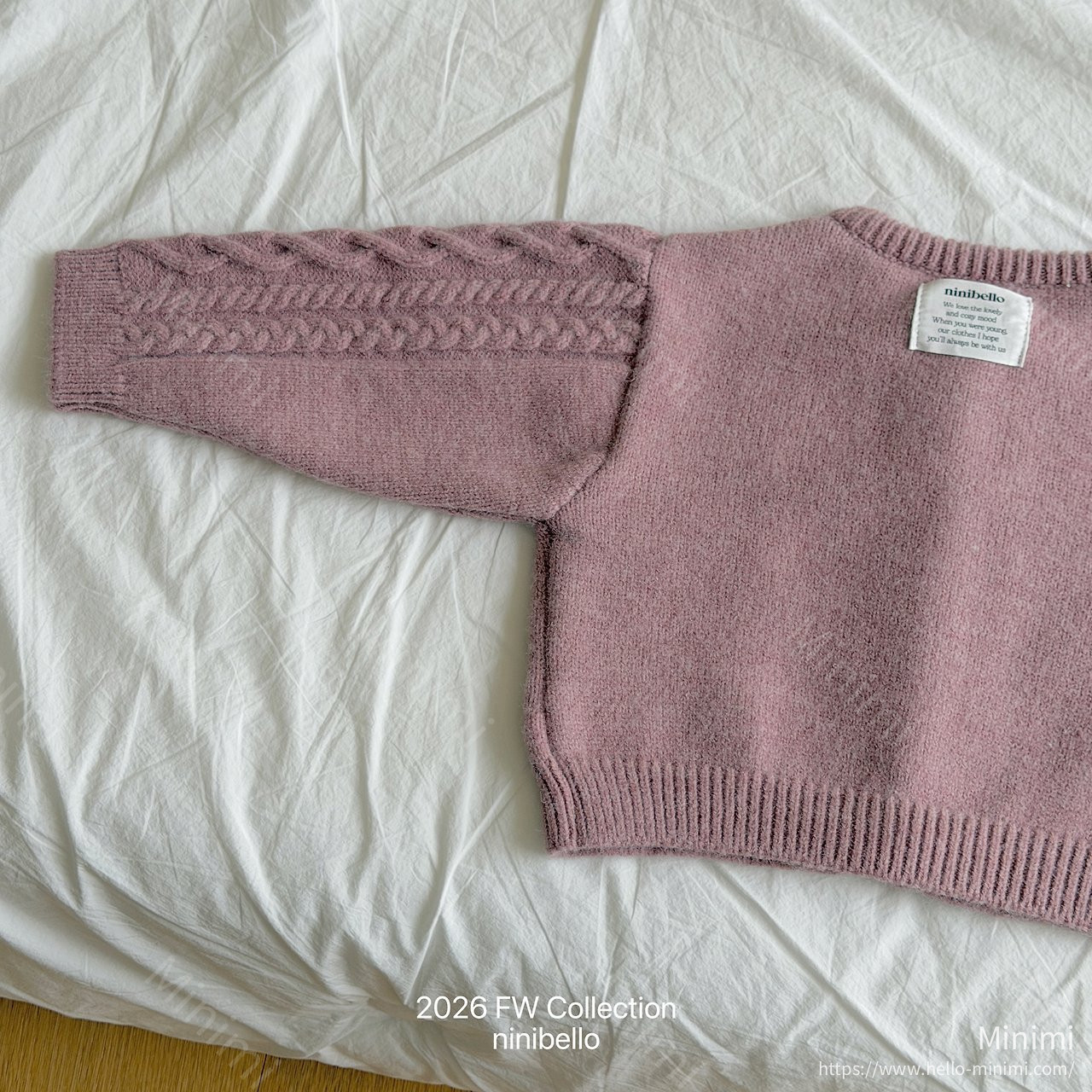 ninibello Mauve Knit Cardigan 細節圖 4