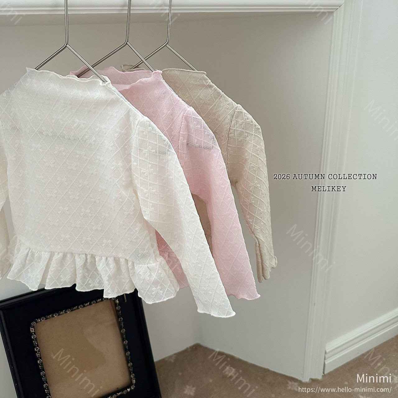 Melikey Frill Ribbon Mesh T-shirt 細節圖 1