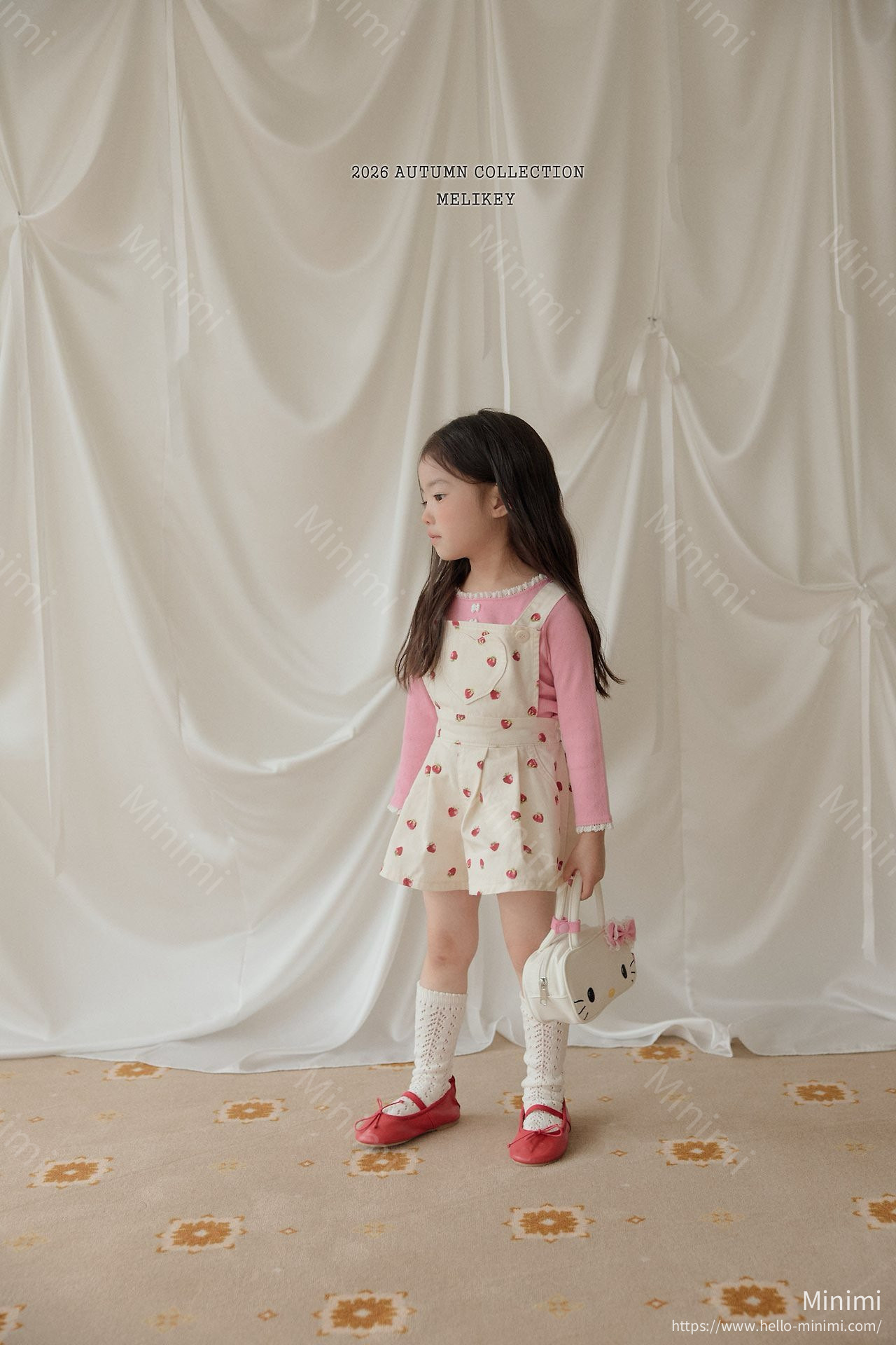 Melikey Strawberry Heart Overalls 細節圖 15