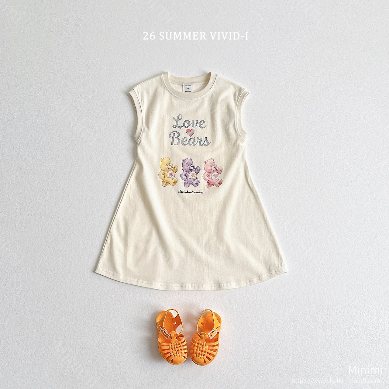 VIVID-I Painted Bear Long Dress 細節圖 1