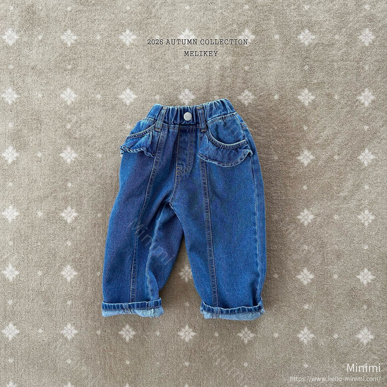 Melikey Frill Slit Denim Pants 細節圖 2