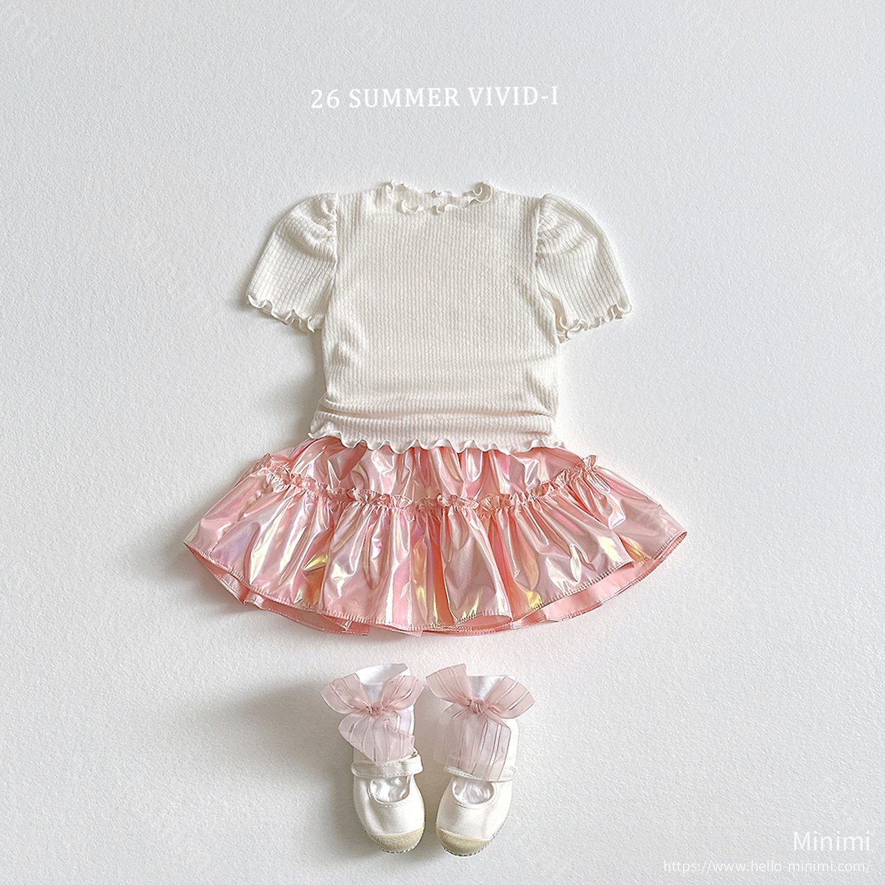 VIVID-I Shirred Puff Fluted T-Shirt 細節圖 5
