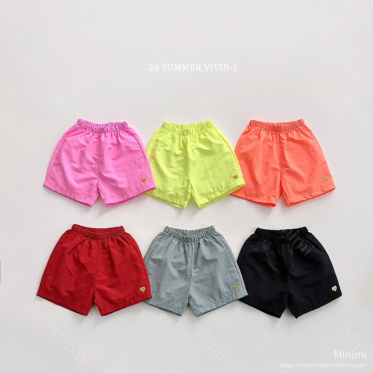 VIVID-I Heart Smile Rustling Pants - 韓國童裝代購主圖