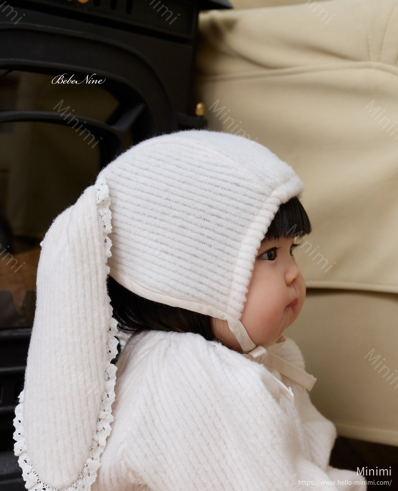 bebe nine Heart Frill Bonnet 細節圖 12