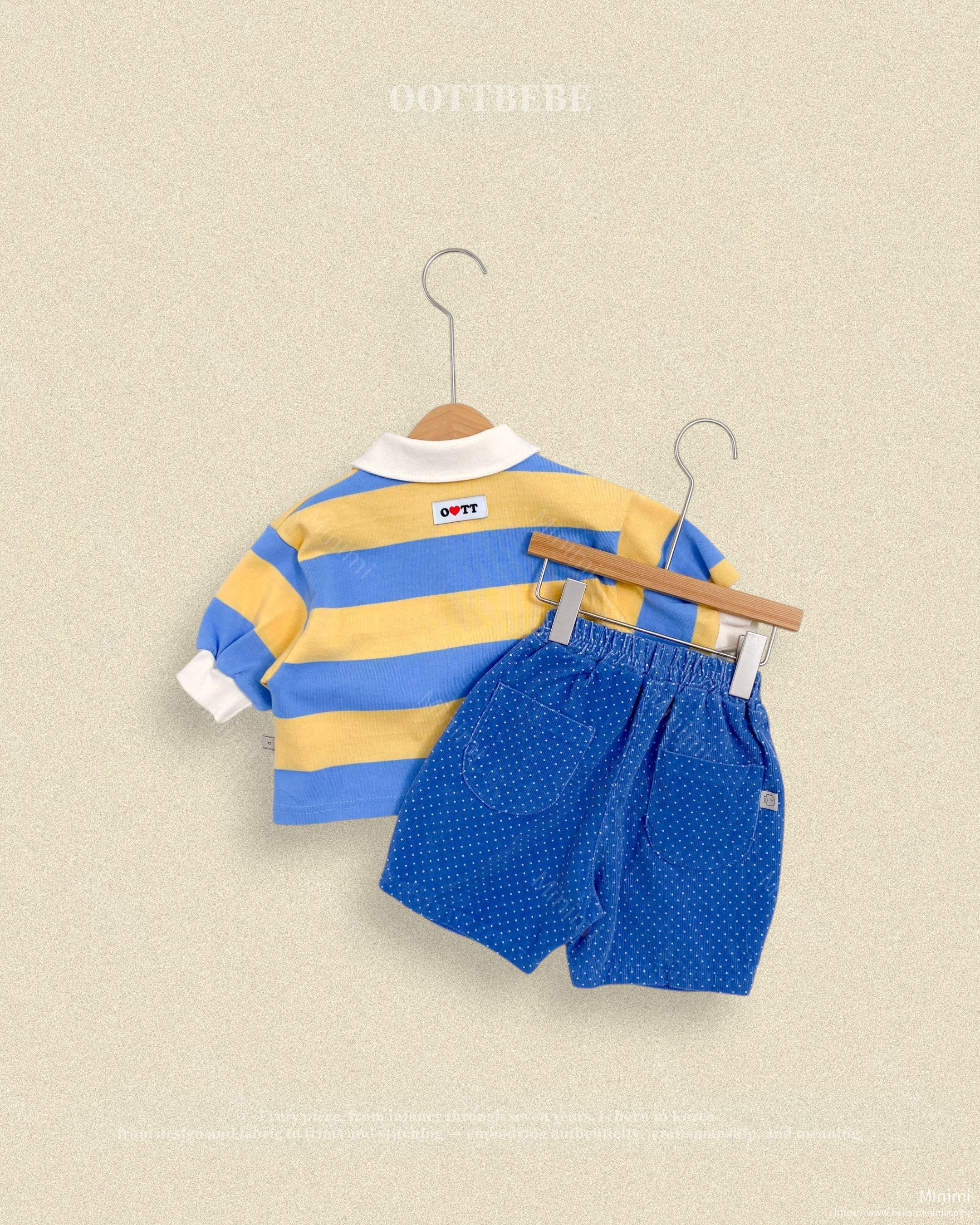oott bebe Play Rugby Collar T-shirt 細節圖 10