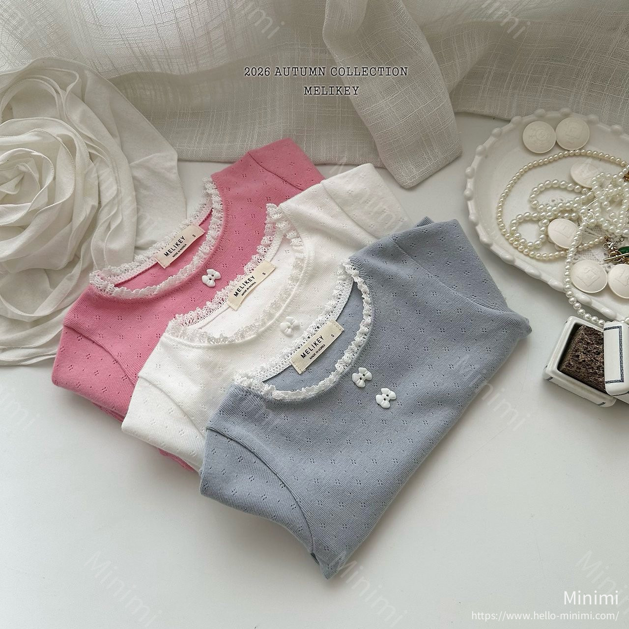 Melikey Ribbon Button T-shirt 細節圖 7