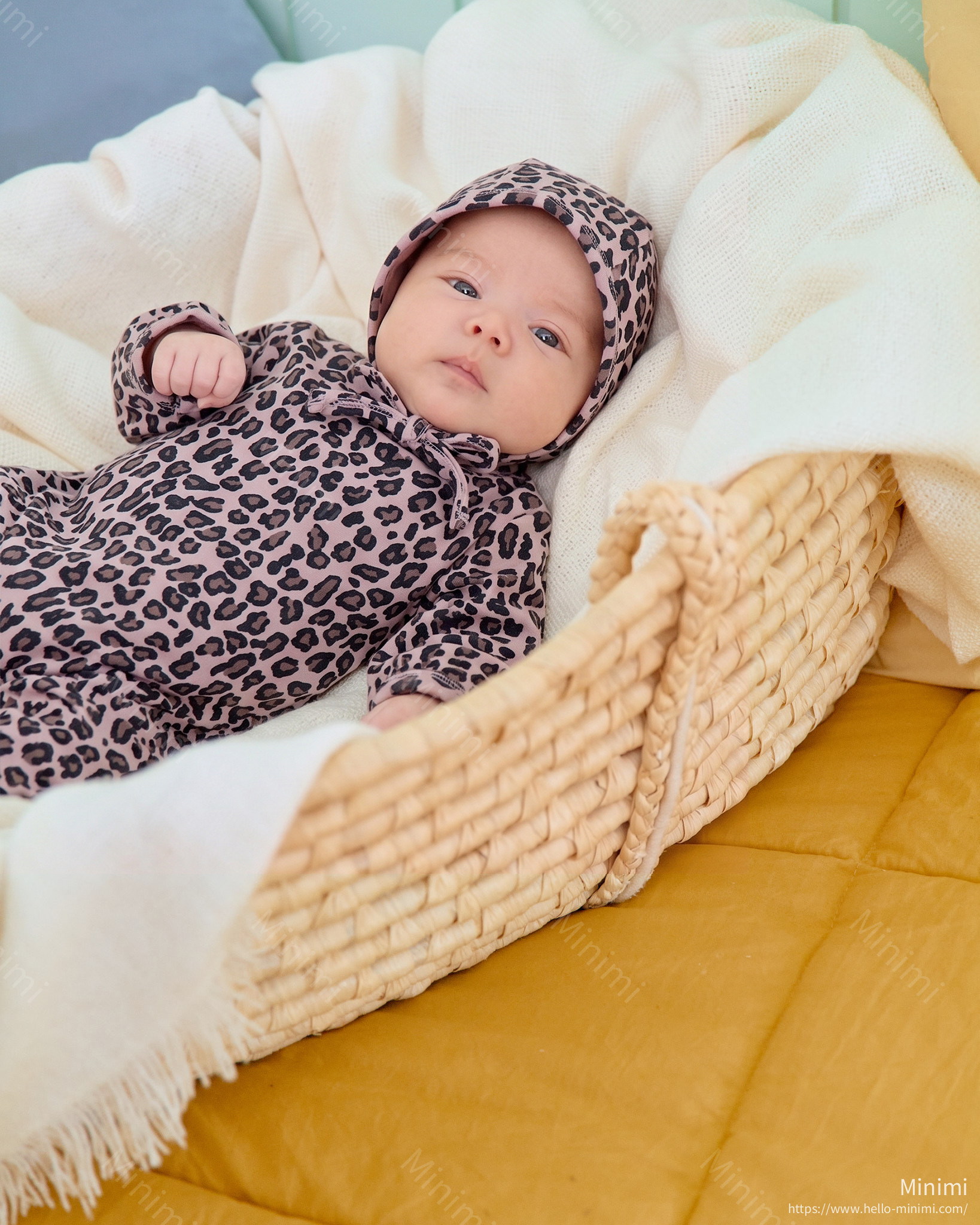 oott bebe Little Leopard Full Bodysuit + Bonnet Set 細節圖 16