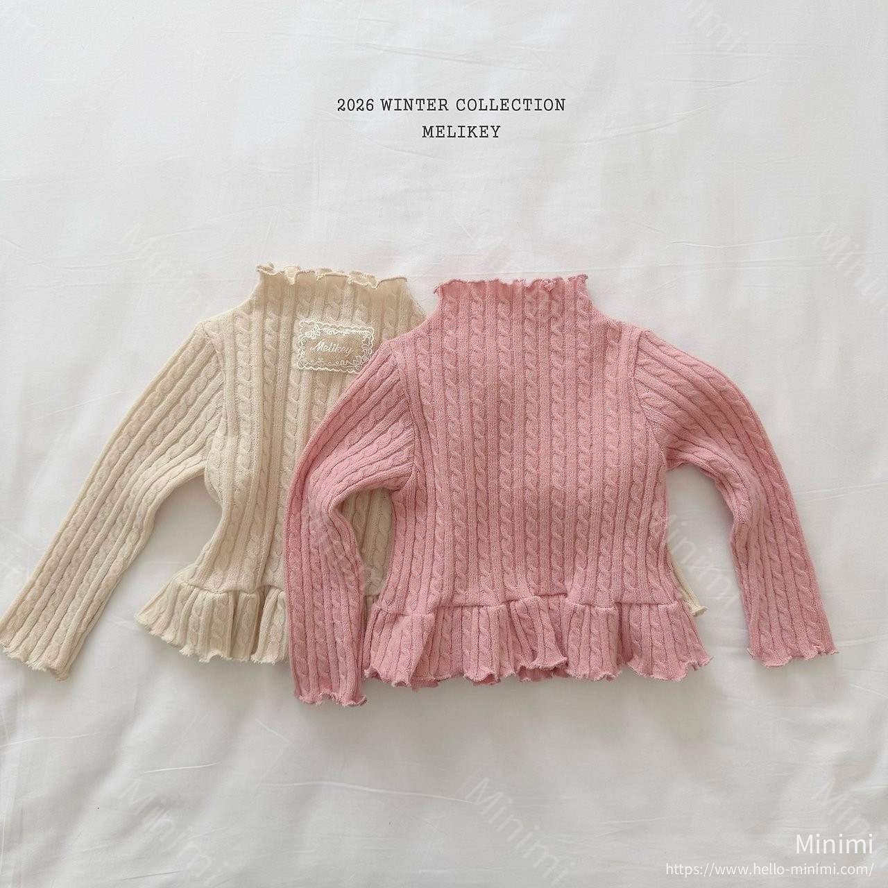 Melikey Cable Knit Frill Tee 細節圖 20
