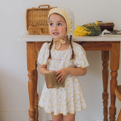 [UPF50+] Koongs Koongs [One-Piece] Freesia Rash Guard Set