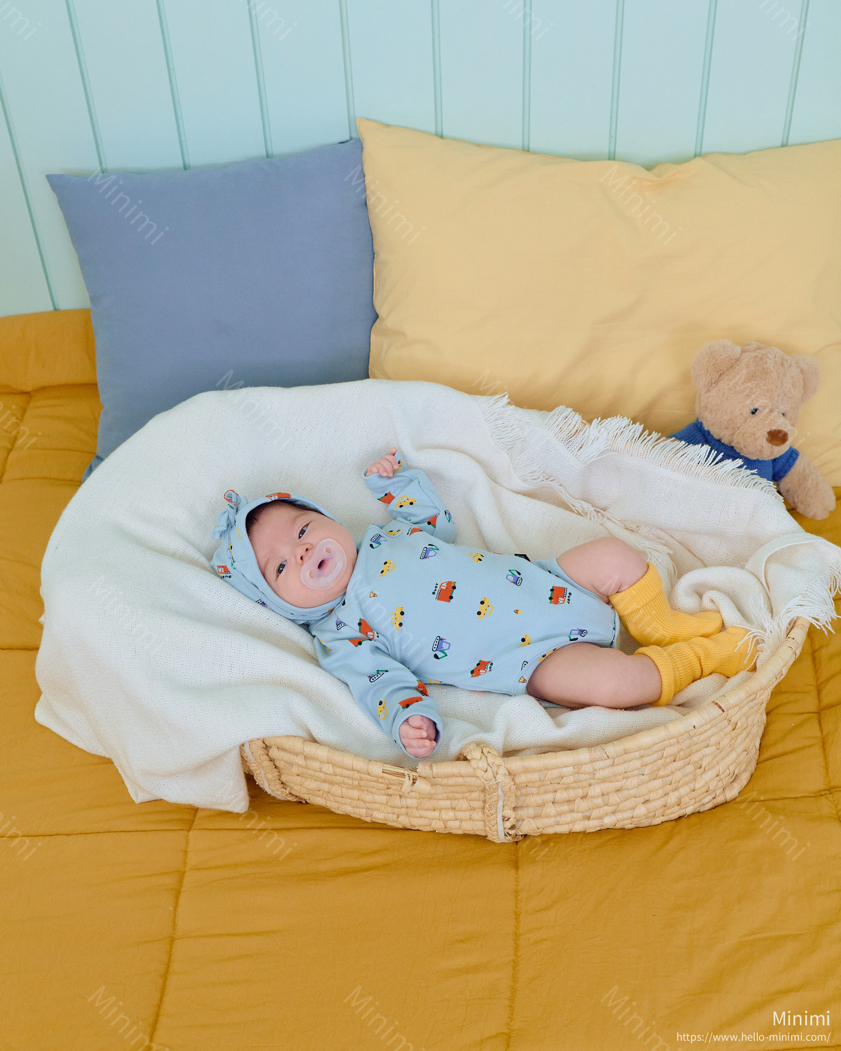 oott bebe Car Bodysuit + Bonnet Set 細節圖 11