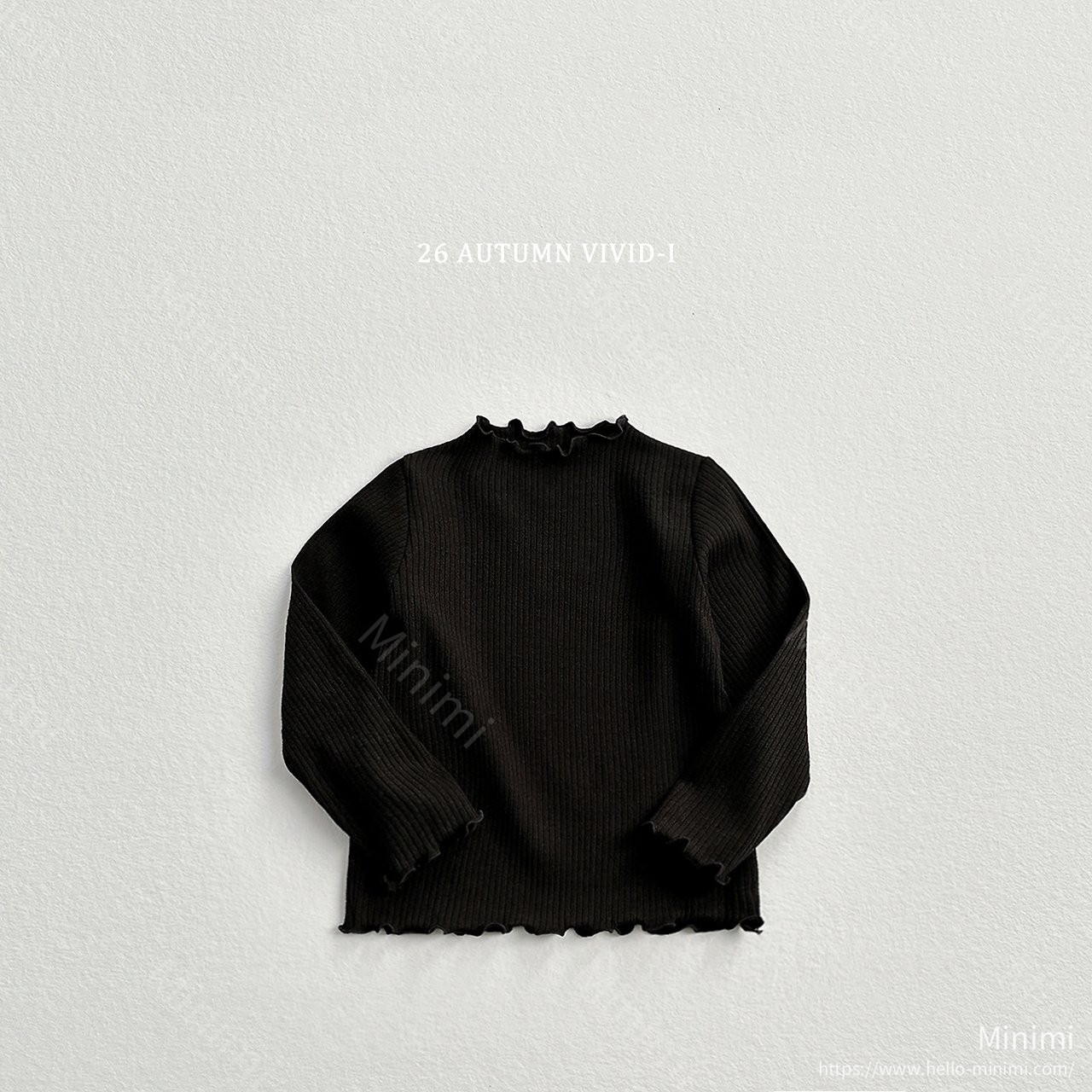 VIVID-I Soft Ribbed Ruffle T-shirt 細節圖 3