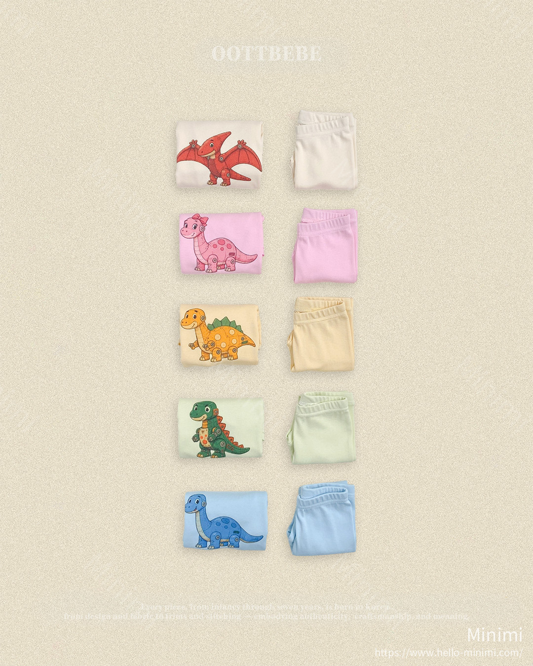 oott bebe Robot Dinosaur Loungewear 細節圖 15