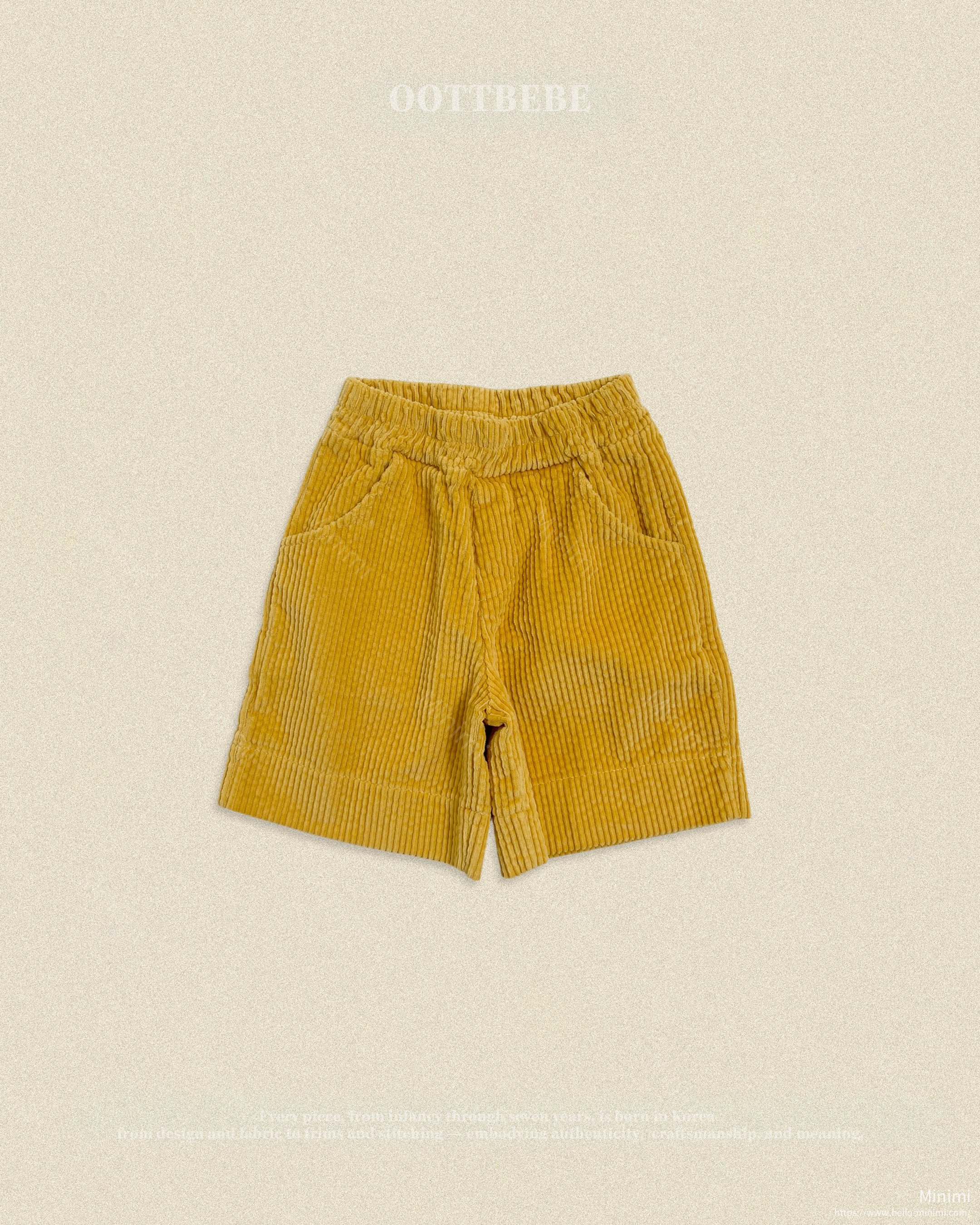 oott bebe Big Corduroy Pants (Knee-length) 細節圖 7