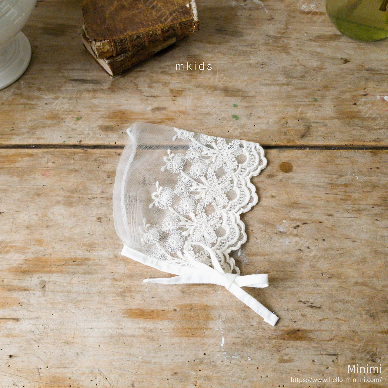 mkids Chocolat Lace Bonnet 細節圖 6