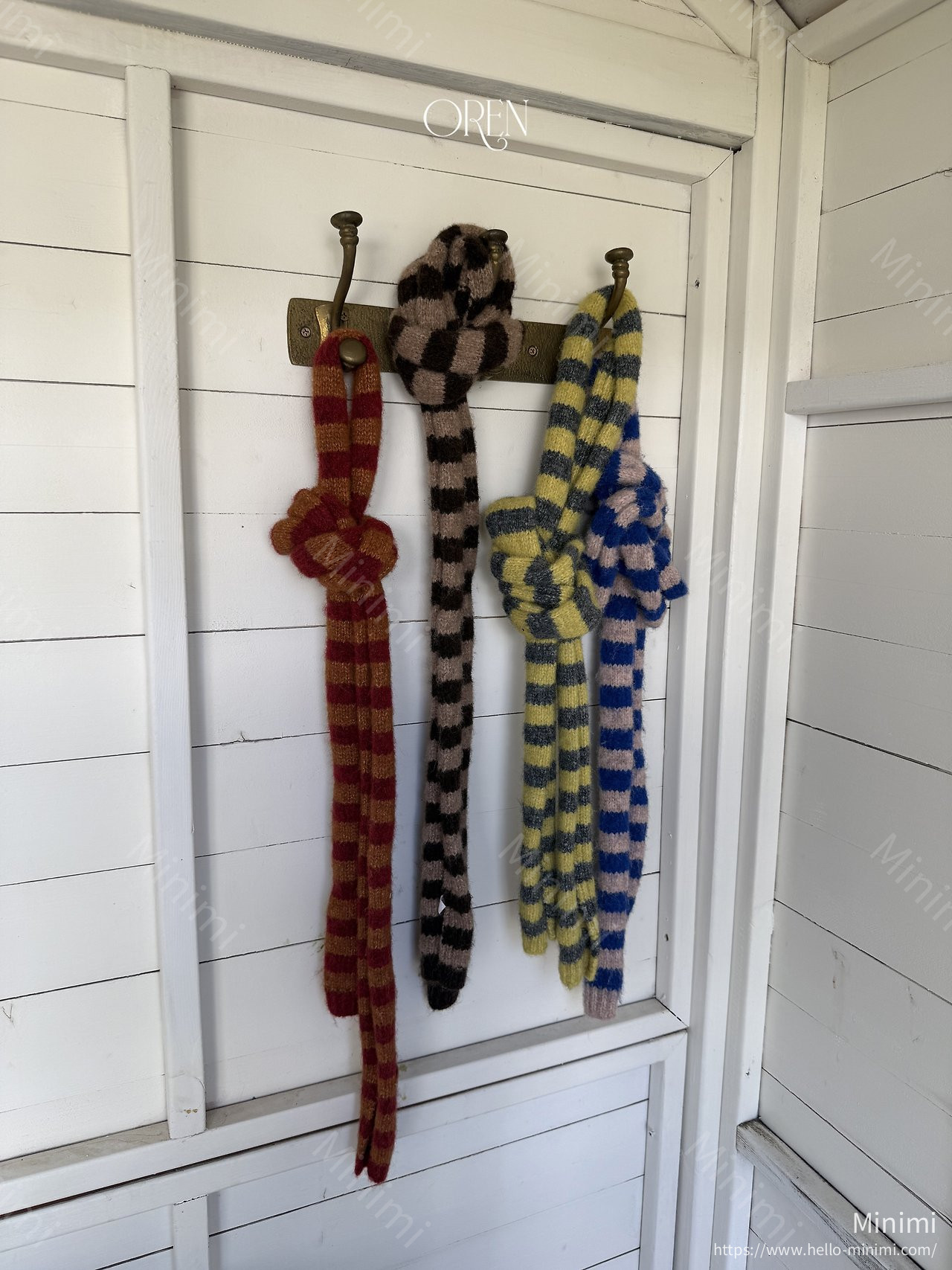 Oren Ambre Stripe Muffler 細節圖 15