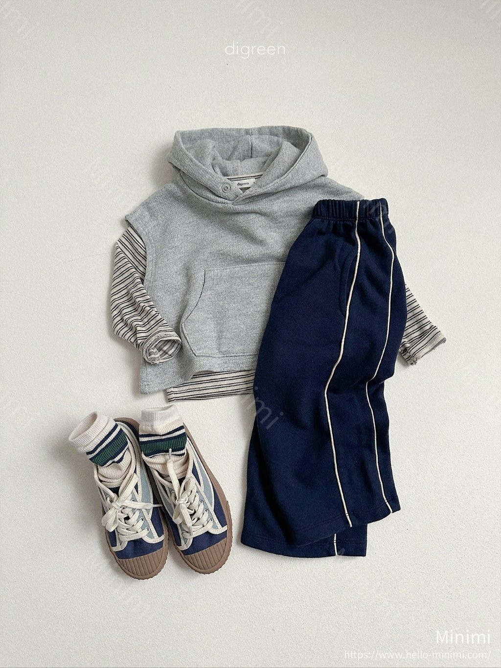 digreen Stripe Latte Tee 細節圖 11