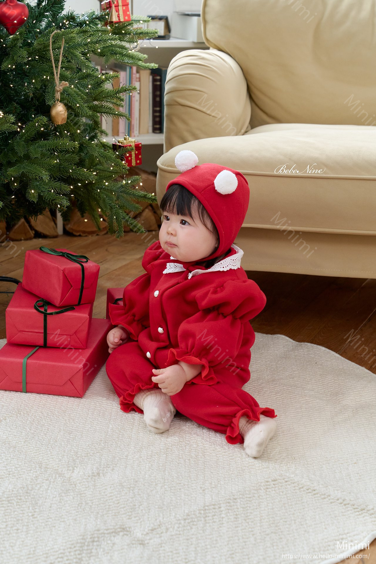 bebe nine Puff Lace Bonnet 細節圖 8