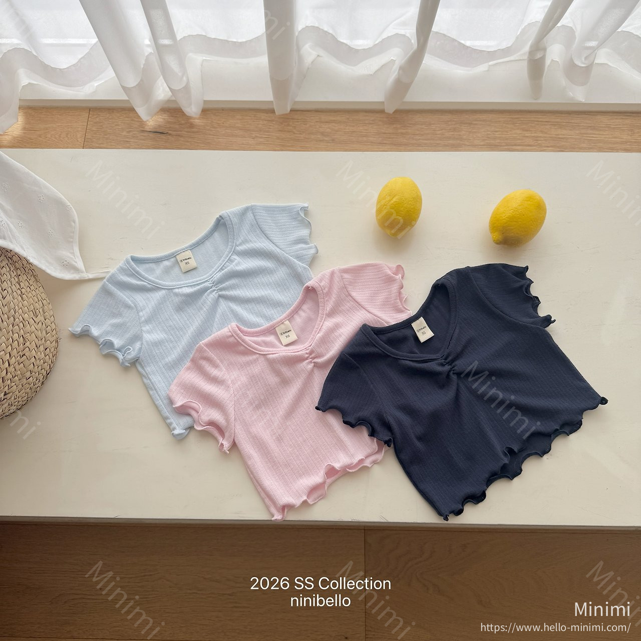 ninibello Mellow Eyelet T-shirt - 韓國童裝代購主圖