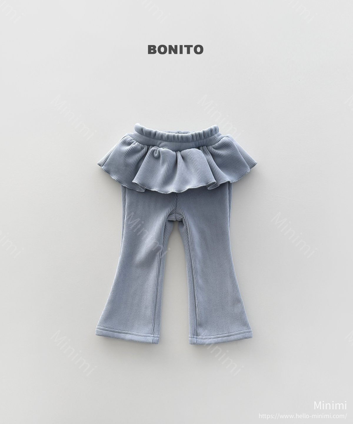 BONITO Velour Frill Bootcut Pants 細節圖 2