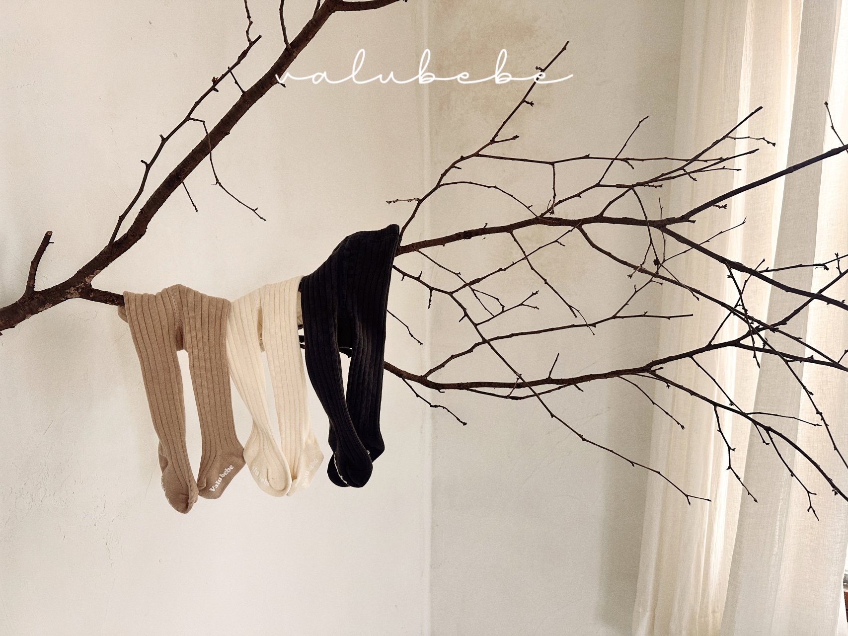 Velour Baby Ribbed Tights