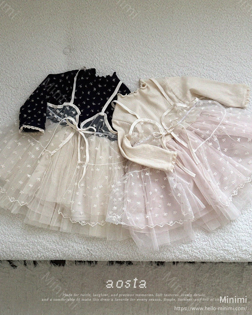 Aosta atelier Lace Ribbon Open Dress 細節圖 5
