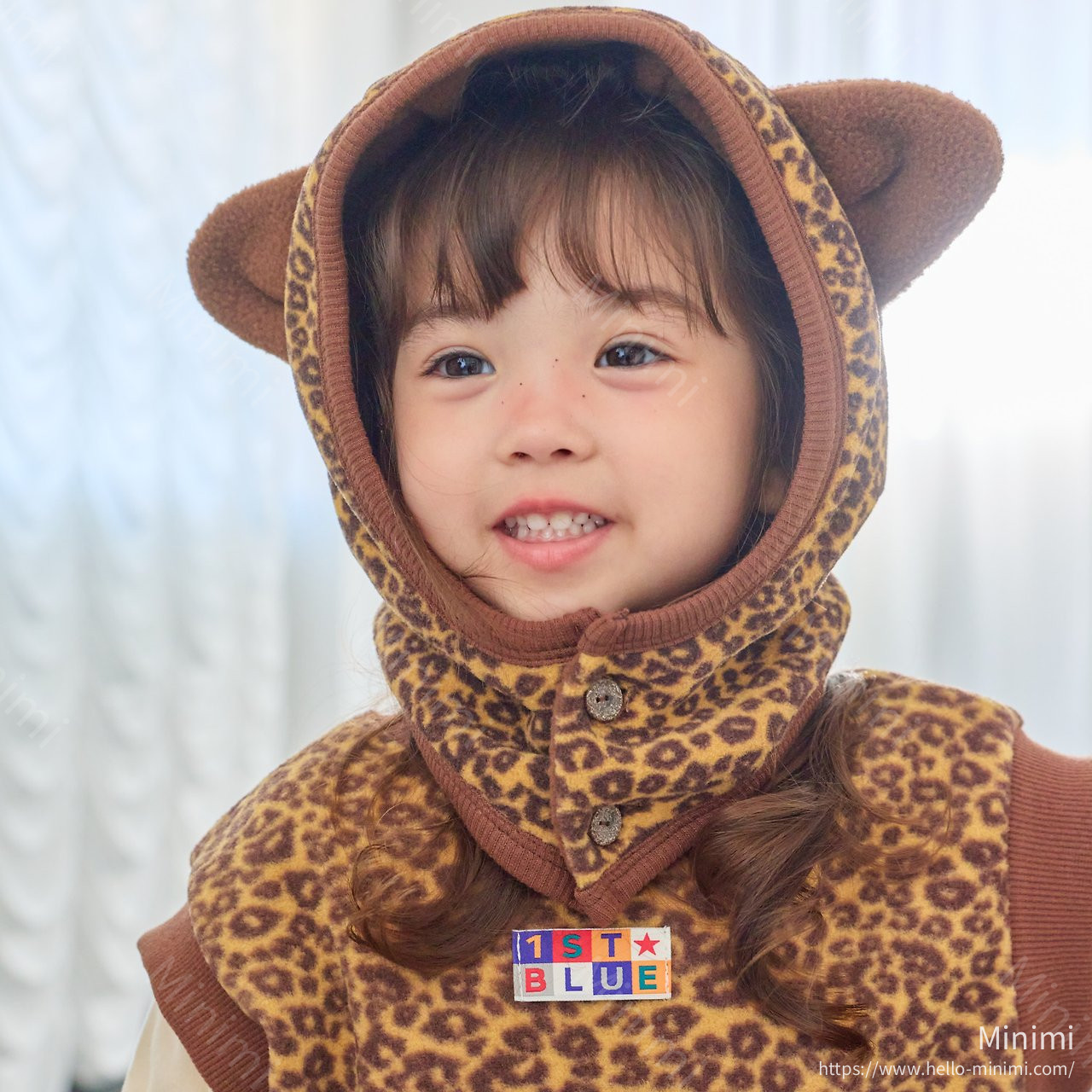 1st BLUE Leopard Warmer Hat 細節圖 5