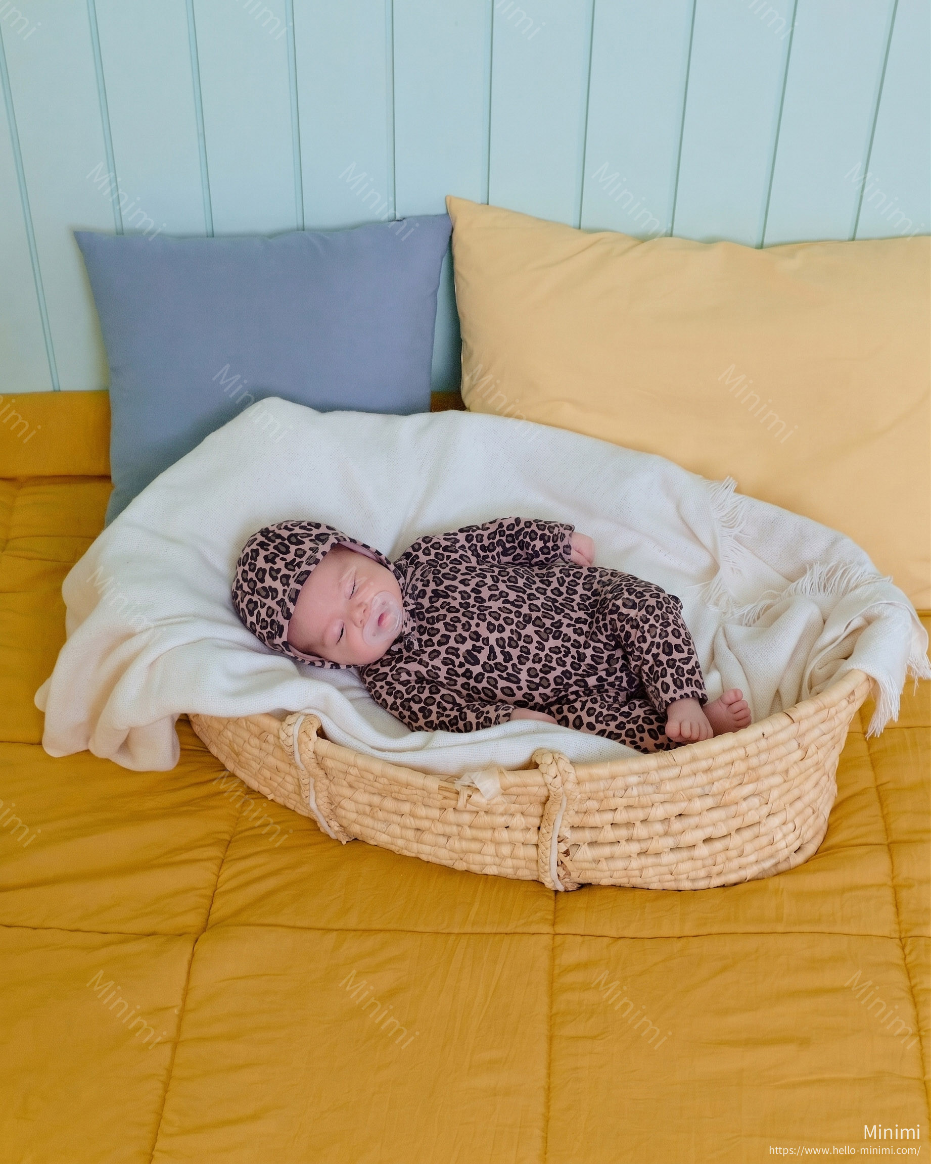 oott bebe Little Leopard Full Bodysuit + Bonnet Set 細節圖 22