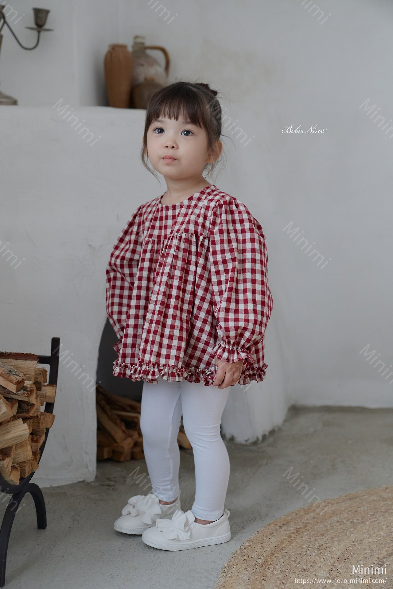 bebe nine Lucy Check Blouse 細節圖 4