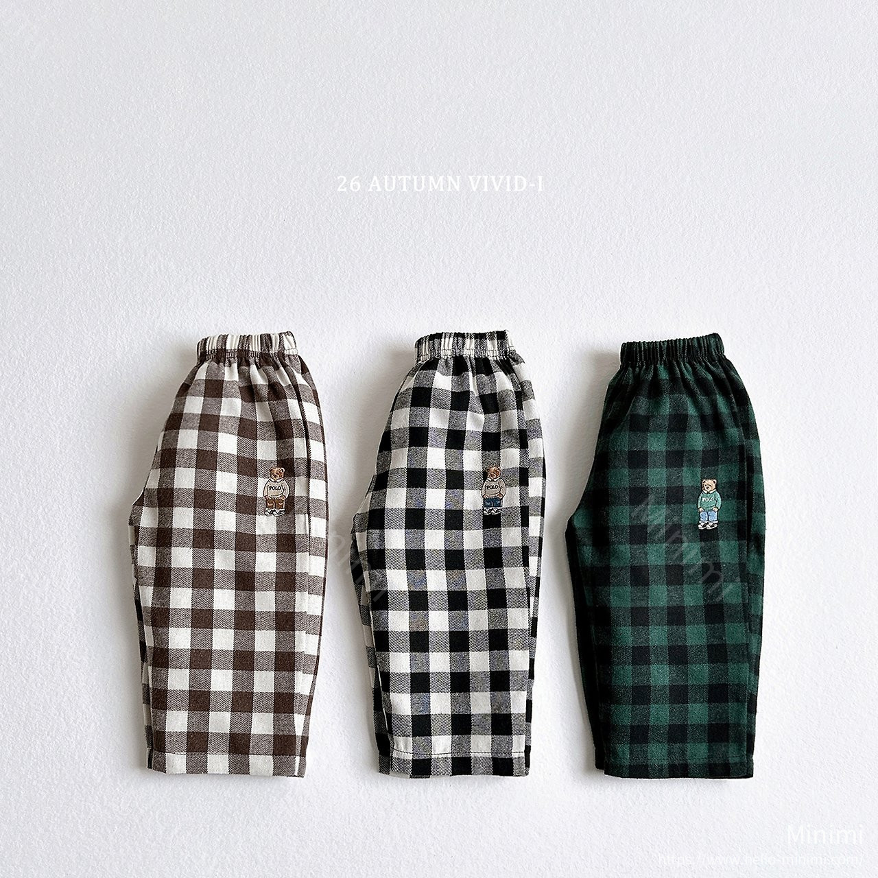 Vivi Bear Check Pants