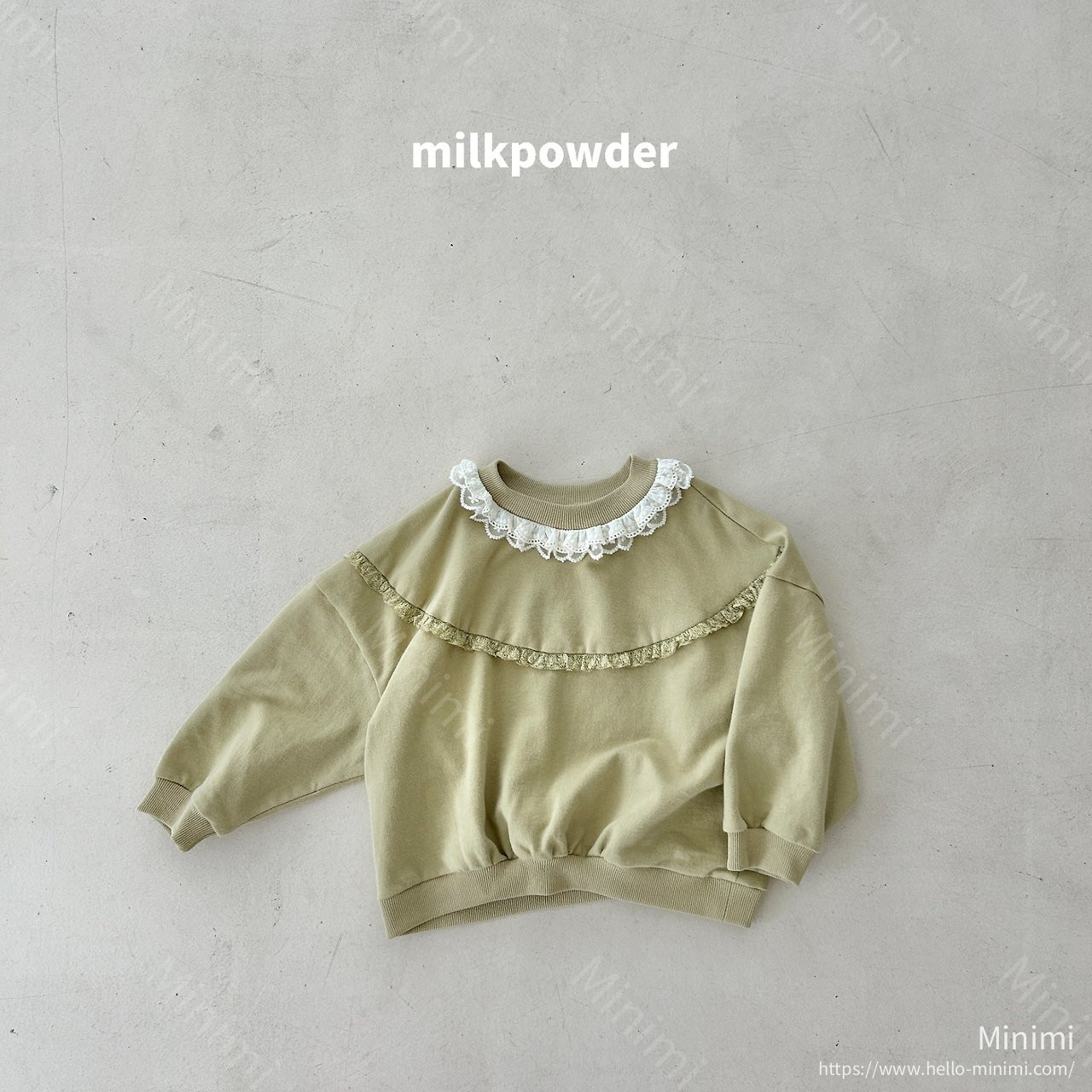 milkpowder Olive Sweatshirt 細節圖 12