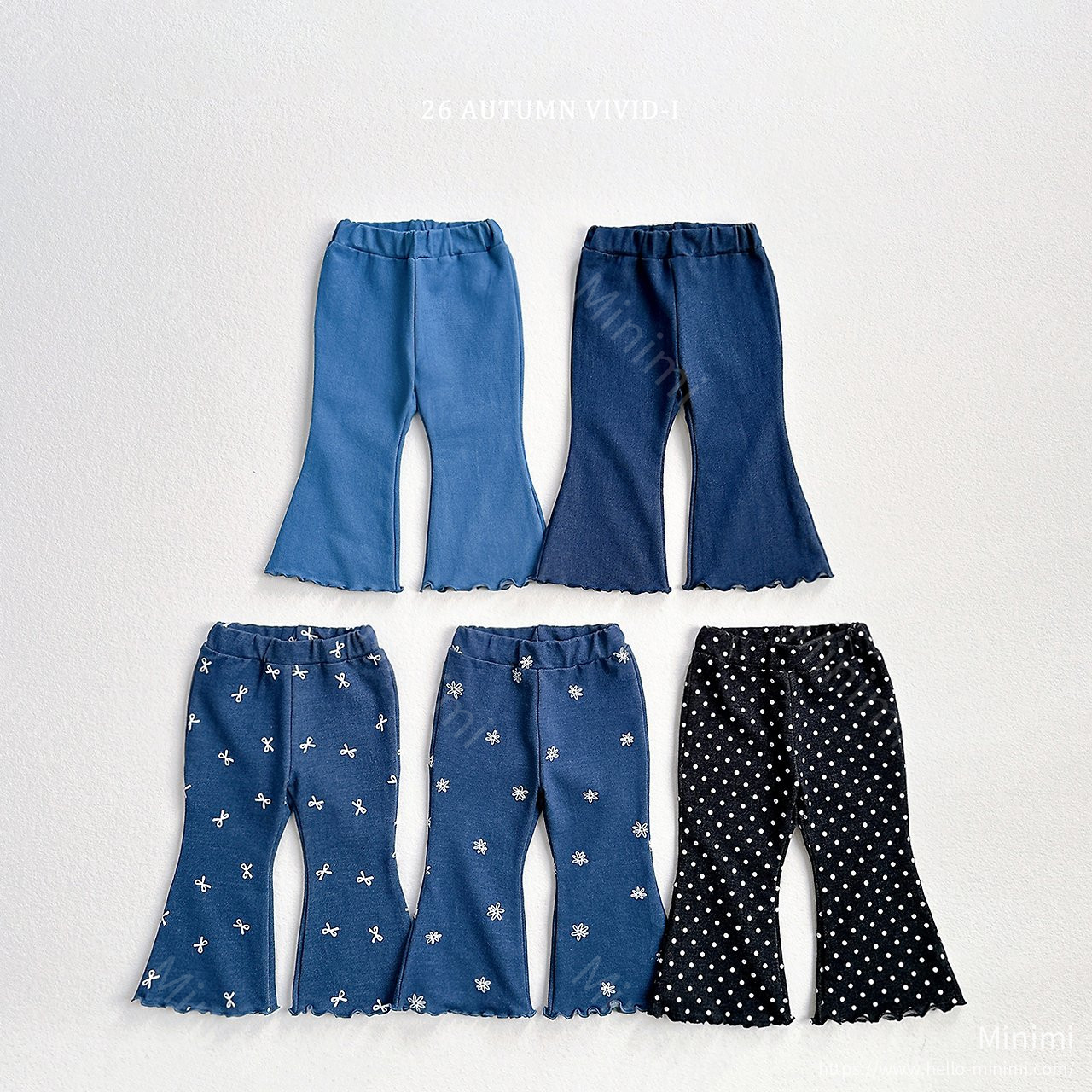 VIVID-I Soft Denim Flared Pants 細節圖 1