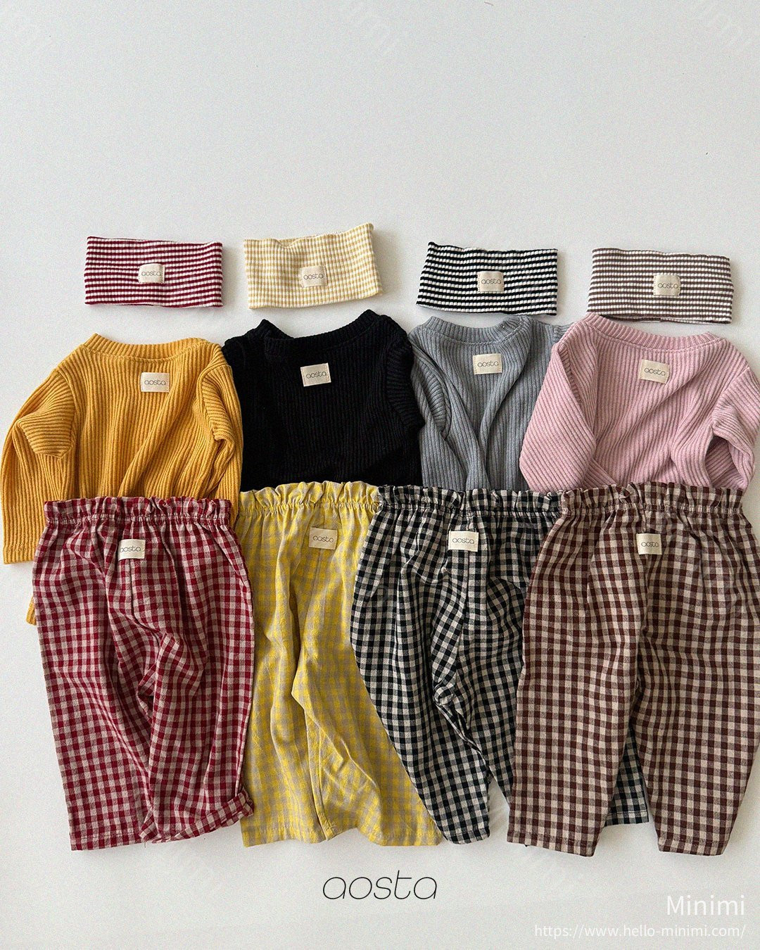 Aosta atelier Caramel Check Pants 細節圖 5