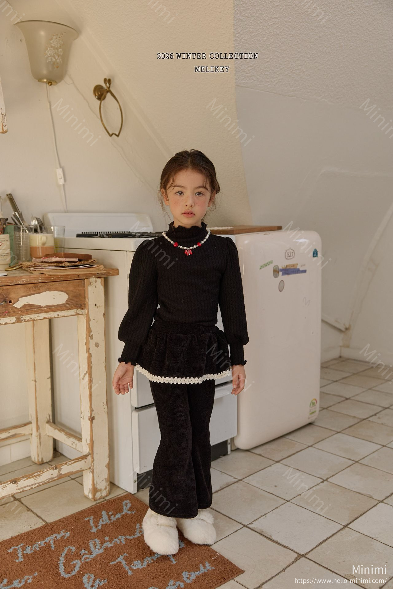 Melikey Frill Velour Bootcut 細節圖 14