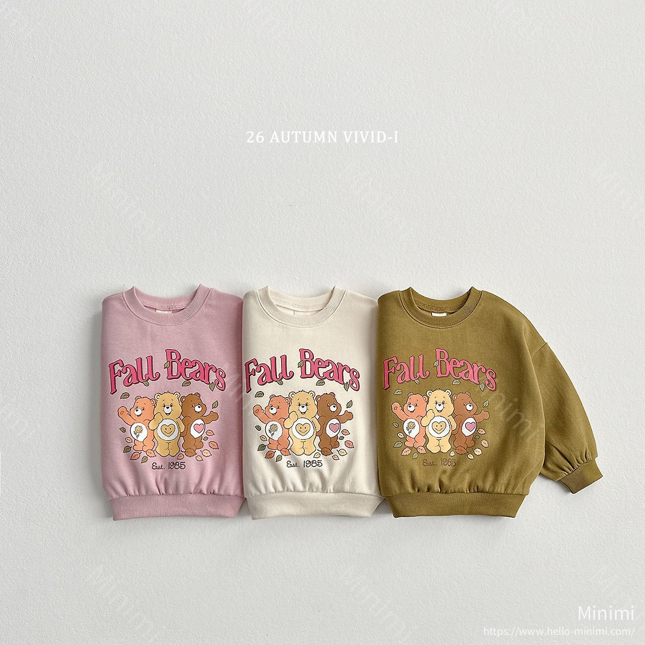 VIVID-I Polar Bear Sweatshirt - 韓國童裝代購主圖
