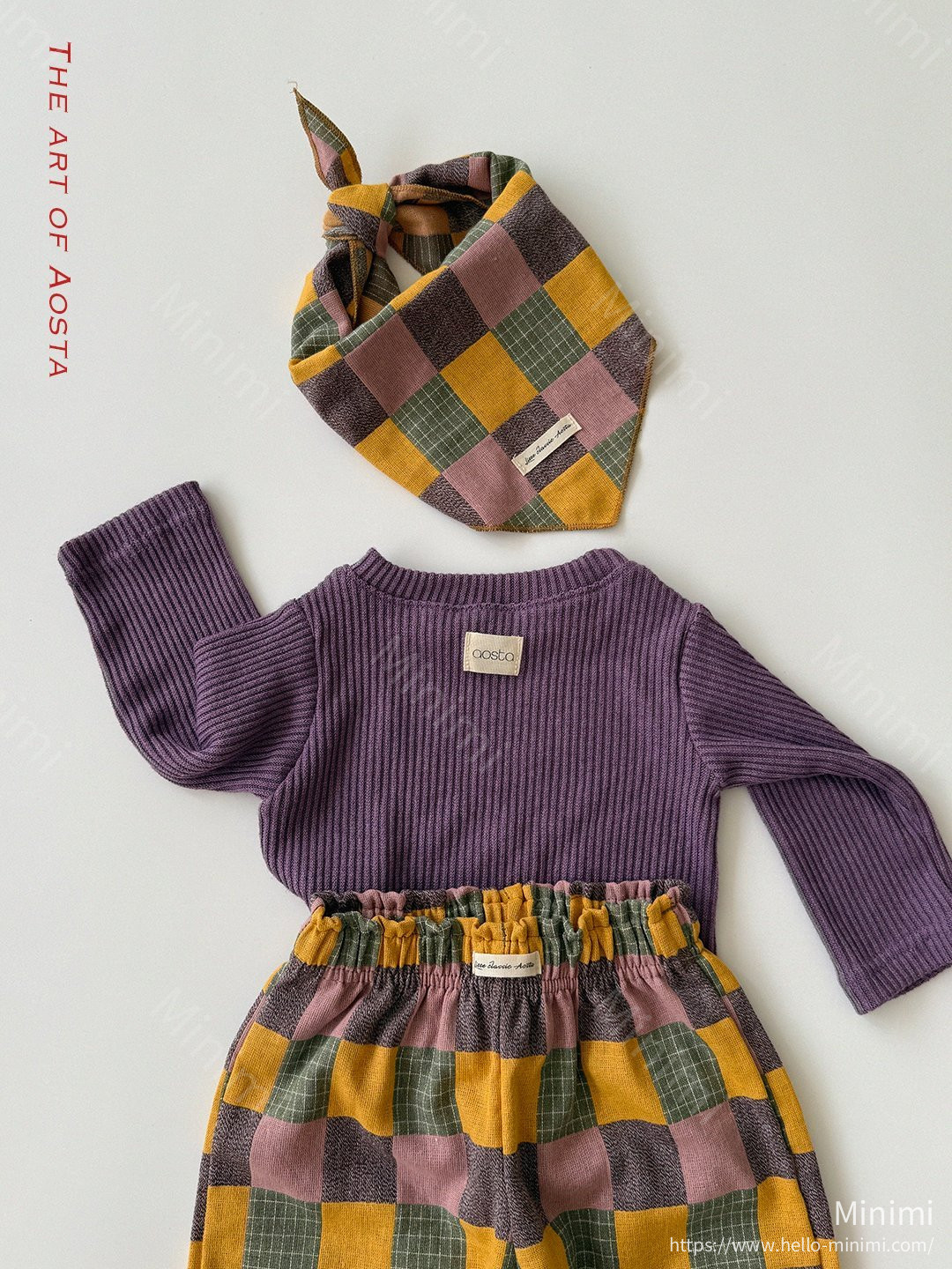 Aosta atelier Patchwork Scarf 細節圖 9